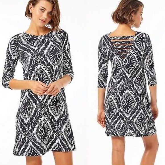 Lilly Pulitzer Dresses & Skirts - Lilly Pulitzer Ophelia Onyx Reef Print Shift Dress
